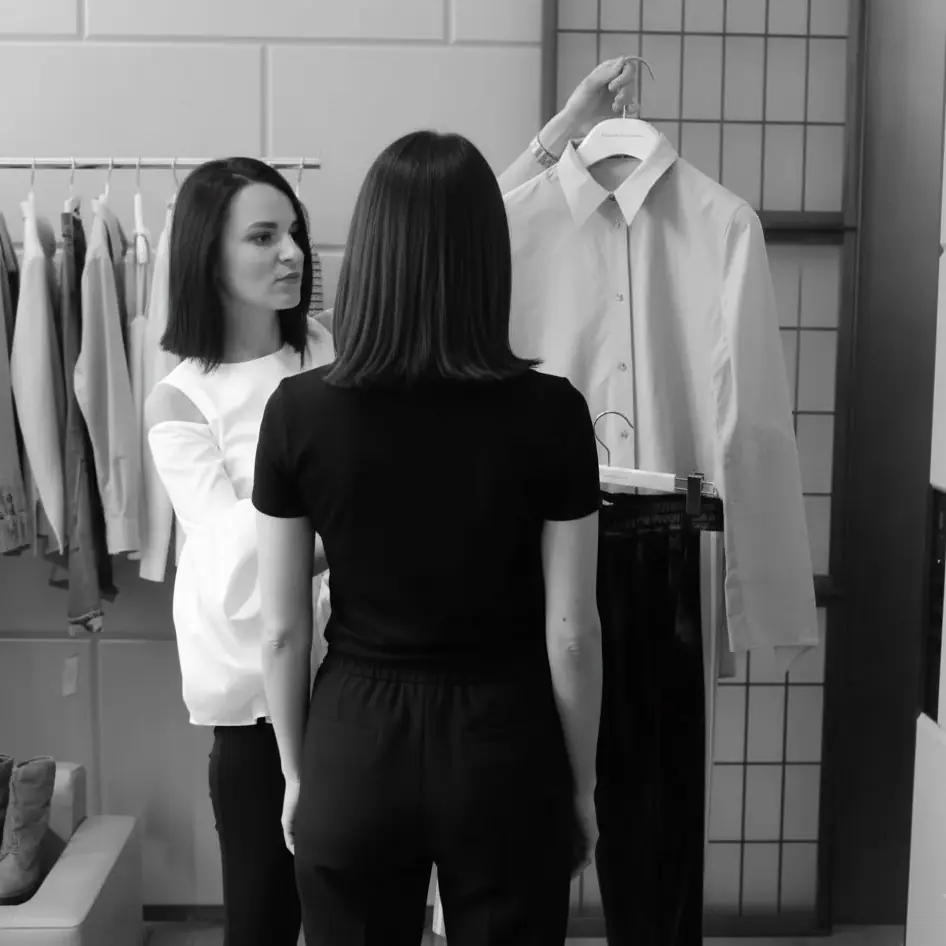 Wardrobe edit and outfit planning consultation with London personal stylist
